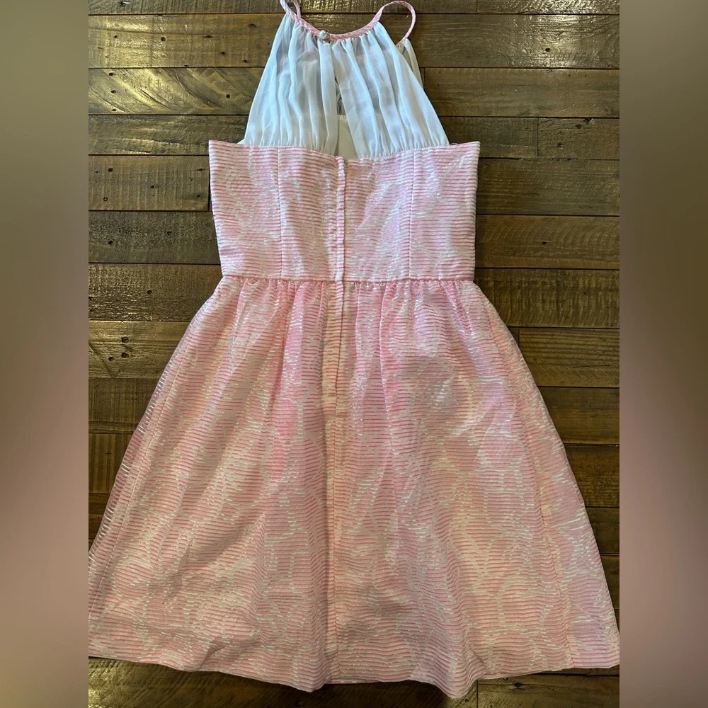 Lilly Pulitzer Kailey Dress Pink & White Size 2 - Picture 5 of 11